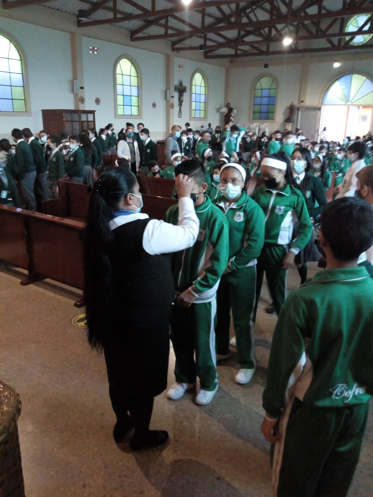 Imposición de Ceniza al Colegio Cofraternidad de San Fernando.