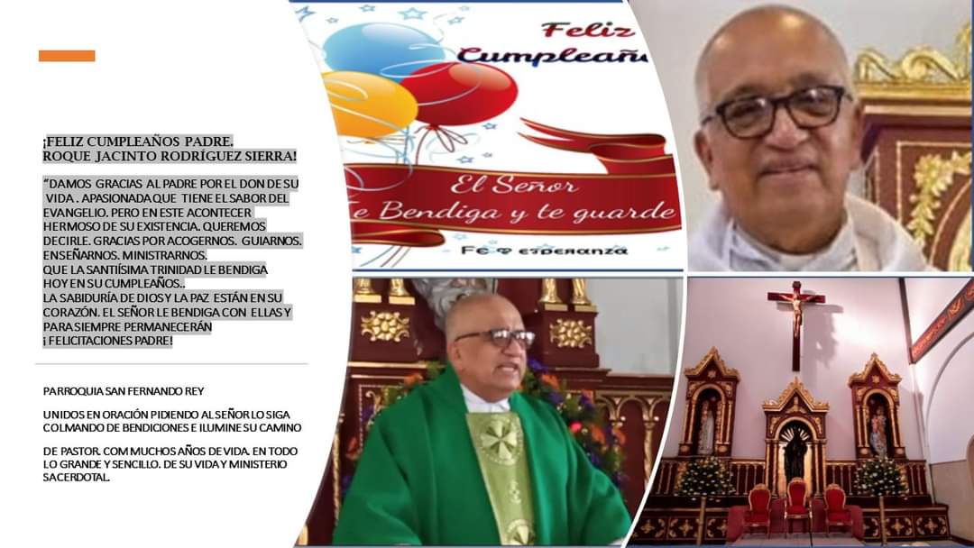 FELIZ CUMPLEAÑOS PADRE ROQUE JACINTO | Arquidiócesis de Bogotá