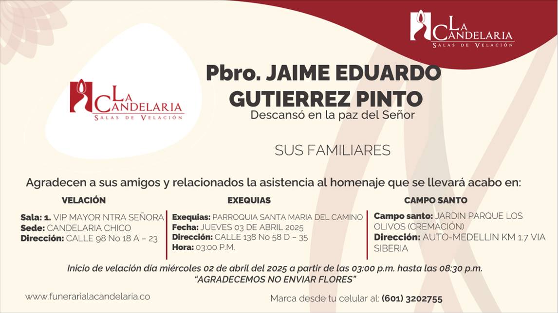 Exequias padre Jaime