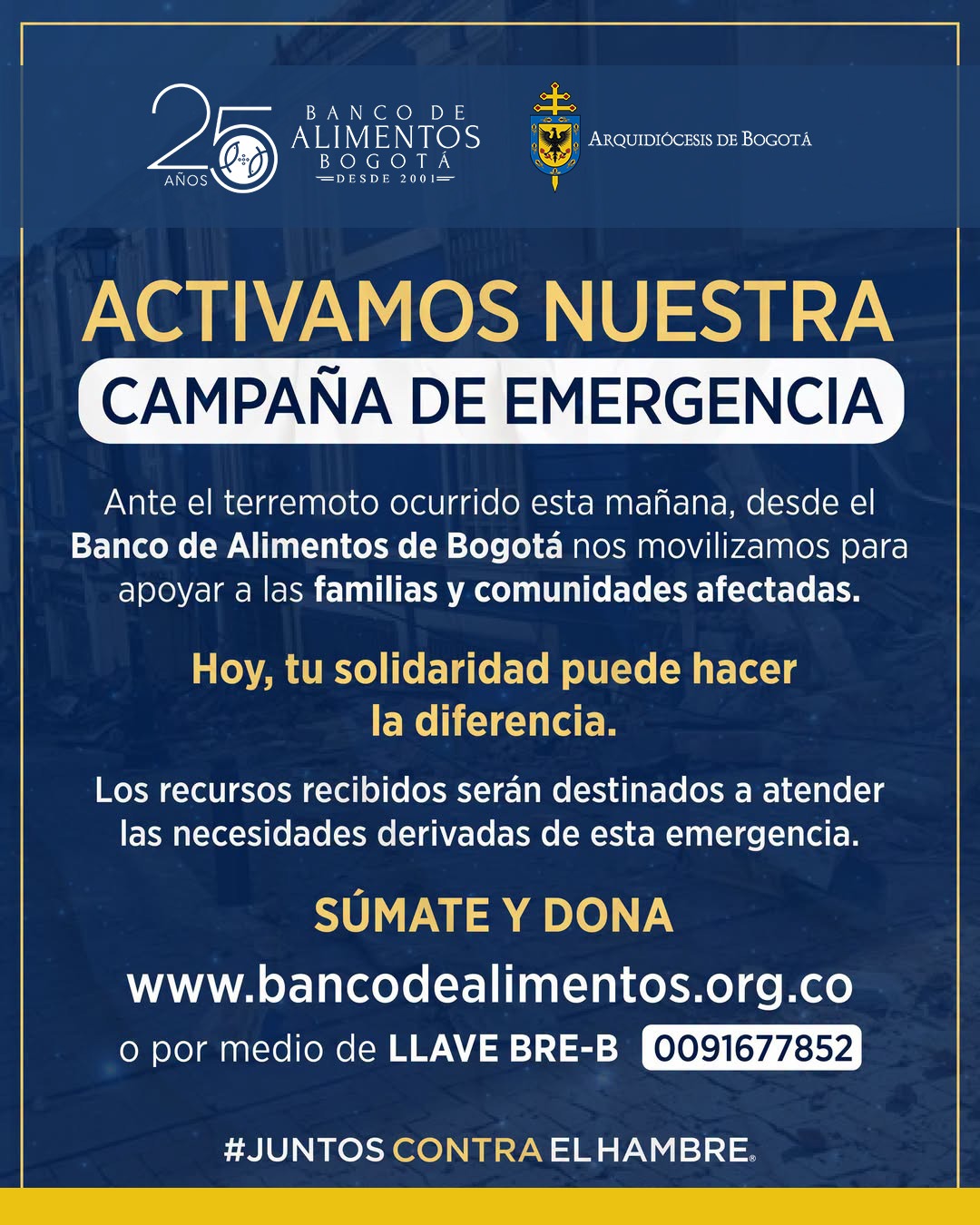 campaña banco de alimento