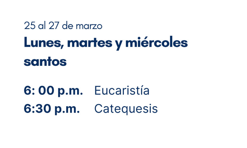 Programación Semana Santa