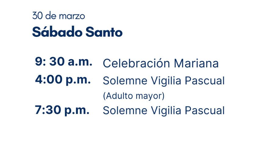 Programación Semana Santa