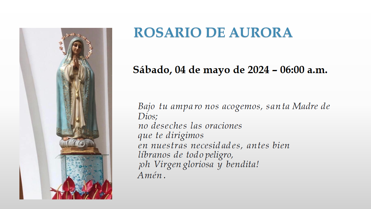 Rosario de aurora