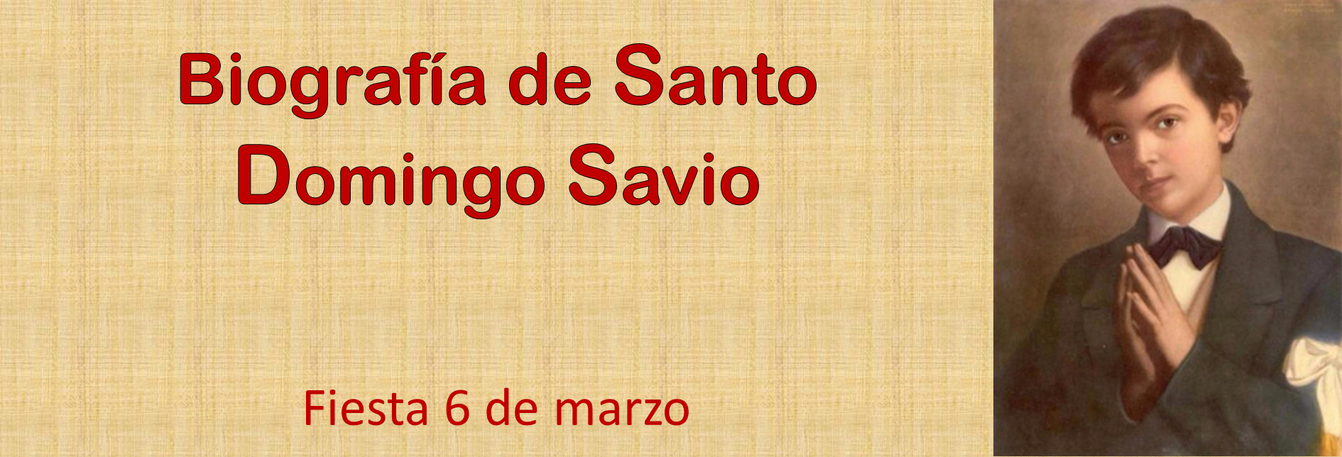 Quien Fue Santo Domingo Savio Arquidiocesis De Bogota