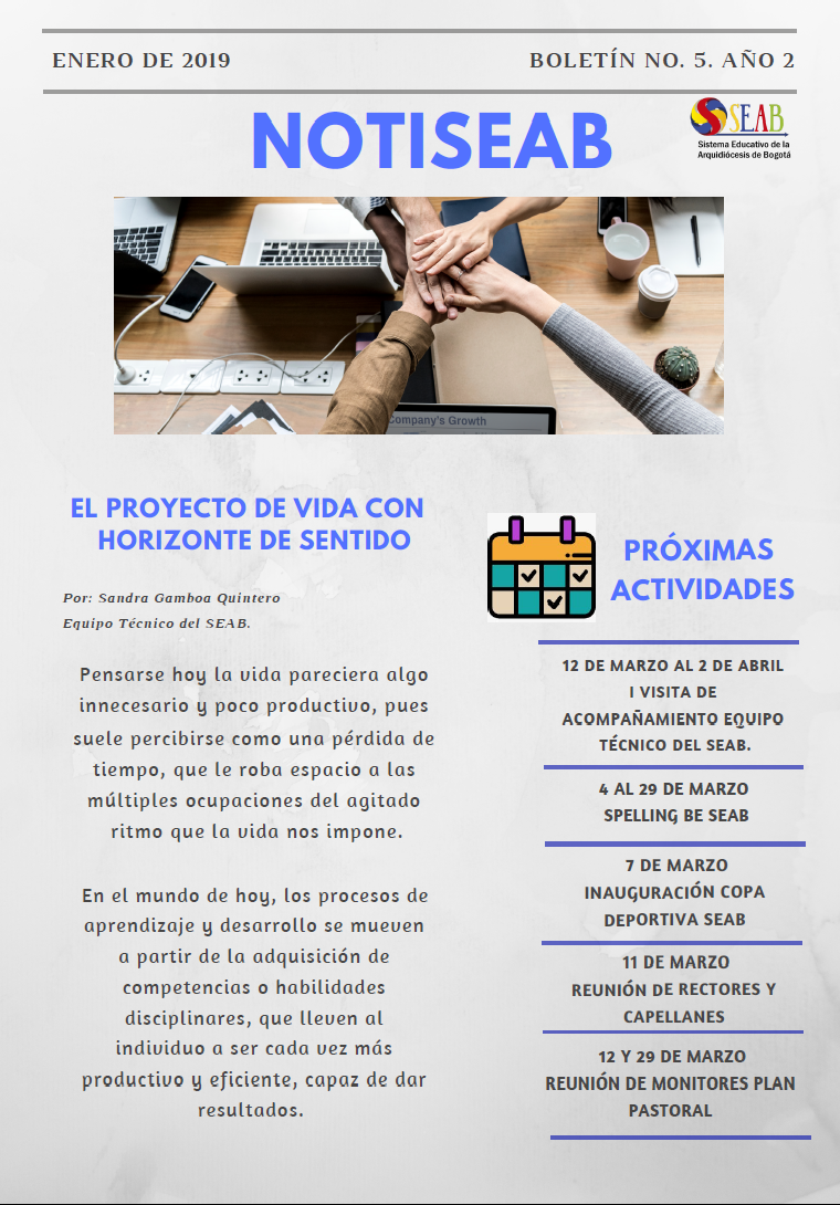 NOTISEAB BOLETÍN NO. 5. AÑO 2 Pág. 1