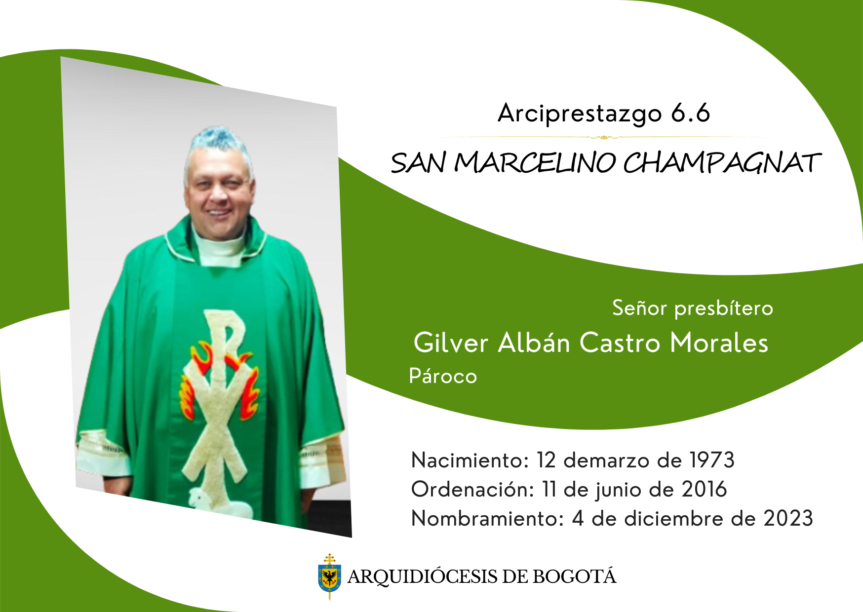 El Señor bendiga su vocación al servicio