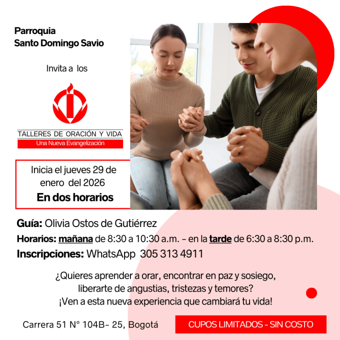 Talleres de Oración y Vida TOV Santo Domingo Savio