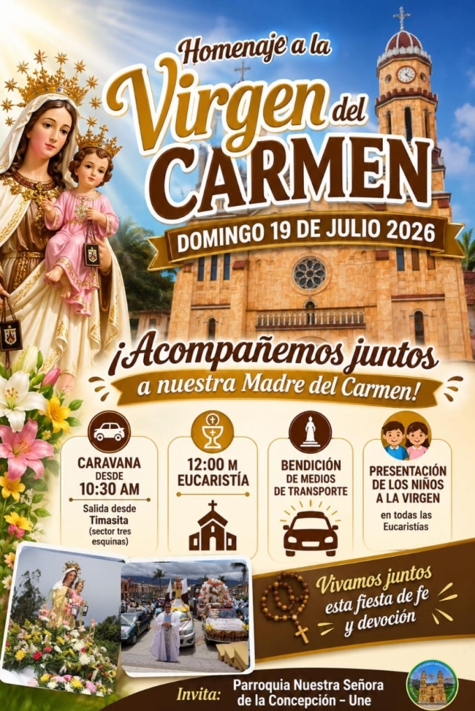 EUCARISTIA EN HONOR A LA VIRGEN DEL CARMEN