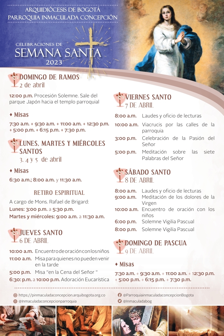 programa semana santa 2023