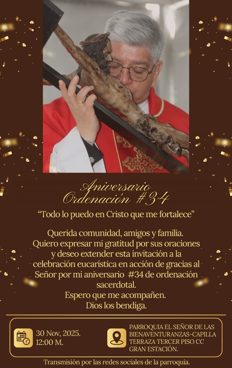 Aniversario Ordenaciรณn 34 Padre Jorge Gonzalo Marรญn Garcรญa