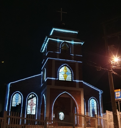 Templo iluminado