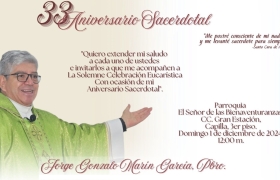 33° Aniversario Sacerdotal Padre Jorge Gonzalo Marín García