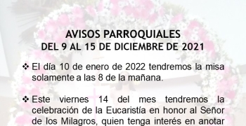 Avisos parroquiales